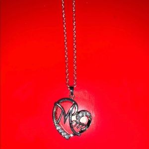 Mom sterling silver necklace